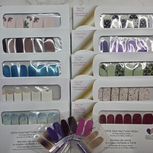 Grab Bag # 25: Color Street Press-On Nails - Pink, Blue, Purple, Gold, Green